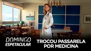Modelo brasileira troca passarelas por medicina