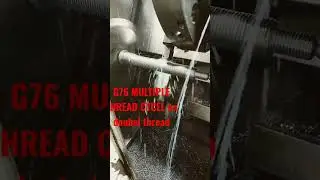 G76 MULTIPLE THREAD CYCEL ON CNC MACHINE BY USING CNC PROGRAMMING ON DOUBEL THREAD IN 1 TIME