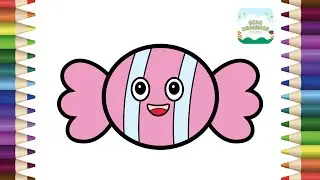 How To Draw A Cute Candy Easy Step By Step | Candy Drawing