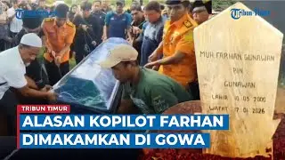 Isak Tangis Iringi Prosesi Pemakaman Kopilot Pesawat ATR 42-500 Farhan Gunawan di Gowa