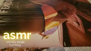 ASMR || Crinkly Page Turning - Water Damaged Magazines || Sleep and Relaxation || No Talking