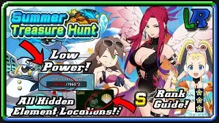 MegaMan X DiVE - Summer Treasure Hunt - All Hidden Element Locations! - Low Power! - S Rank Guide!