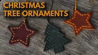 DIY Christmas Tree Ornaments - Leather PDF Patterns for Christmas - ASMR