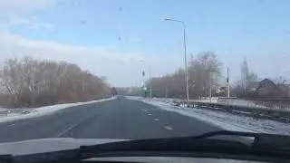 Дорога в аэропорт Баландино имени Игоря Курчатова город Челябинск.