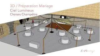Ciel lumineux Mariage / 3D / Pr&eacute;sentation projet.