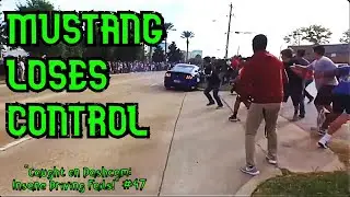 MUSTANG LOSES CONTROL - RED LIGHT RUNNERS 