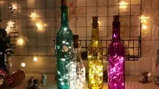 2M 20 LED Flexible Copper Wire Light String DIY for Home Decor Warm White Fairy Light Bottle Cap