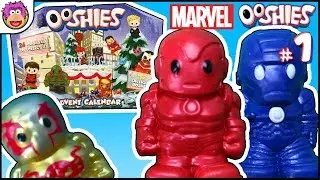 MARVEL Ooshies Advent Calendar opening | CHRISTMAS 2018 ! 24 Ooshies, 12 Exclusive Ooshies!  Part 1