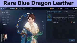 What is Rare Blue Dragon Leather? (MIR4)