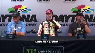 NASCAR at Daytona International Speedway, July 2018:  Erik Jones post race