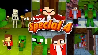 JJ and Mikey ALL Short Special 4 - Maizen Minecraft Animation #maizen