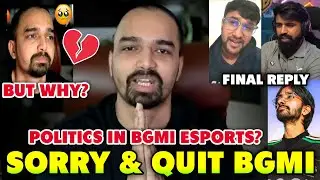 MAZY Quits BGMI Esports WP, DP! - Final Apology to Orangutan & IGC, Final Reply on Controversy