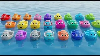 Eighteen Little Toy Boats Drift Drift Dri | Nursery Rhymes for Kids & Baby Songs