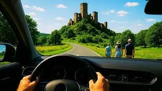 K&uuml;ssaburg Castle Ruins  Road Trip 4K | Driving To Germany&rsquo;s Hidden Gem