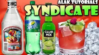 SYNDICATE GIN MIX! Grenadine + Lime Juice Pinoy Cocktail | Alak Tutorials 140