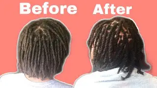 how to retwist locs and two-strand twist | EASY step by step tutorial
