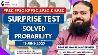 SURPRISE TEST, TOPIC: PROBABILITY (13-06-2025)