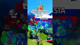 Relations between Russia and the world 2025 🇷🇺❤️ #russia #russian #ukraine #map #shorts #viral