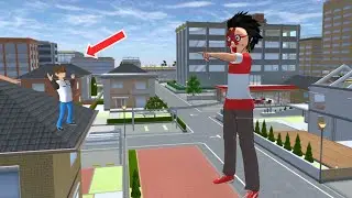 Гигантское чудовище в маске охотится за Ютой‼️‼️ Симулятор школы Сакура