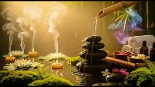 4K Calm Your Mind Before Sleep 🌙 Zen Stone Spa Music for Deep Brain Relaxation