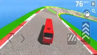 Bus Stunt Racing 3D Simulator - Impossible Bus Mega Ramp Driving - Android iOS GamePlay #09