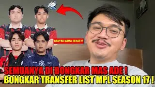 BOCORAN PEMAIN MPL S17!! EVOS ABOY, NNAEL PENSI, BALOY COACH & Favian Ke. Banyak Nama Besar 