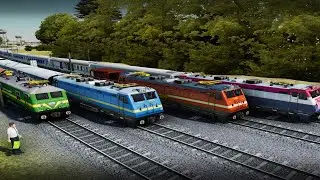 Demo local train for Indian railway in kids video