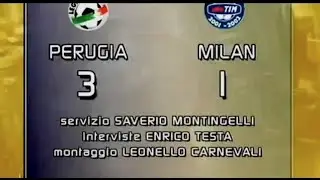 Perugia-Milan 3:1, 2001/02 - Domenica Sportiva (Primo Gol in Serie A di Fabio Bazzani)