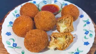 Chicken Cheese Balls Recipe|Quick & Easy snacks recipe| Chicken potato snack