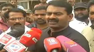SEEMAN PAYING FINAL RESPECT TO VIGNESH | ANGRY SPEECH