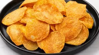 If You Have Potatoes Make Super Crispy Evening Snacks! Homemade Potato Chips  / Crisps Easy Recipe 