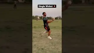 Single wicket Bowling 🔥 | #shorts #cricketvideo #shortsvideo #umranmalik