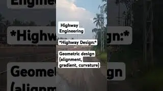 Geometric design #highwayengineering