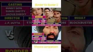 Border vs Border 2 movies comparison #border #border2 #border2trailer #bollywood #bollywoodsongs