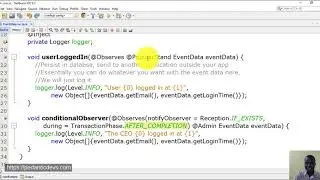 Introduction to Events in Contexts and Dependency Injection