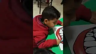 teeth cleaning activity !! play with learn !! color Preschool #short