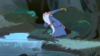 The Sword in The Stone - Merlin and Wart return to the castle HD