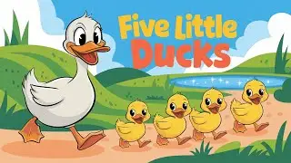 Five Little Ducks - Animated Musical Video for Kids - Fun Nursery Rhyme