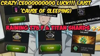 Insane CEO luck!!! Got all the Twitch Rewards while sleeping. Raining T7B & Titan shards 🤣🤣