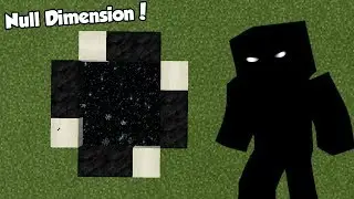PORTAL to the NULL DIMENSION | Minecraft PE