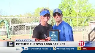 Demopolis Softball pitcher throws one thousand strikeouts