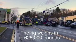 Super load truck makes it way through Port Matilda