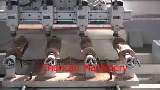 Big Size 4Axis CNC Machine working on Chair legs Chencan Machinery