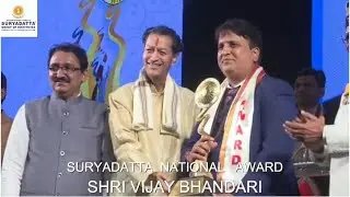Suryadatta National Award | Awardee - Shri Vijay Ji Bhandari