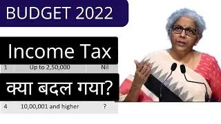 Budget 2022 - New Income tax slab rate FY 2022-23 | Income tax changes