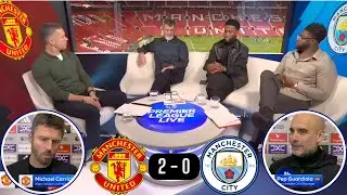Man Utd Triumph Over Man City 2-0 | Michael Carrick & Pep Guardiola Full Reactions