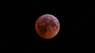 Timelaps of Total Lunar Eclipse 2019 4K