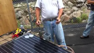 Solar panel fire