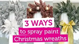 3 Ways to Spray Paint Christmas Wreaths | Inspirations Paint