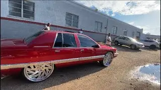 1996 Candy Red Buick Roadmaster Sitting On 26 Rucci&rsquo;s.